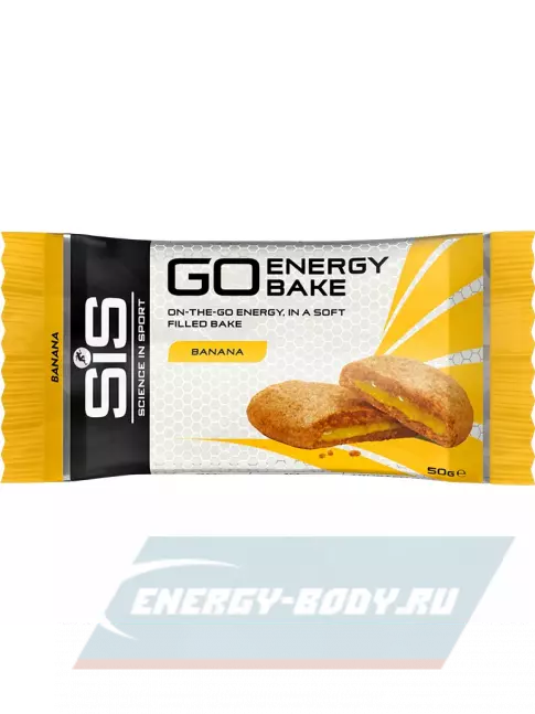 Батончик энергетический SCIENCE IN SPORT (SiS) GO Energy Bake 50 г, Банан