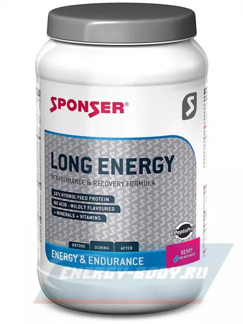  SPONSER LONG ENERGY 1200 г, Ягодный