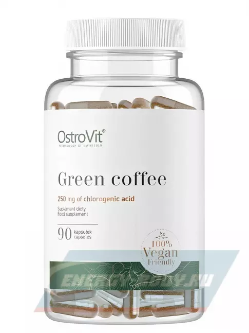 Энергетик OstroVit Green Coffee 90 веган капсул