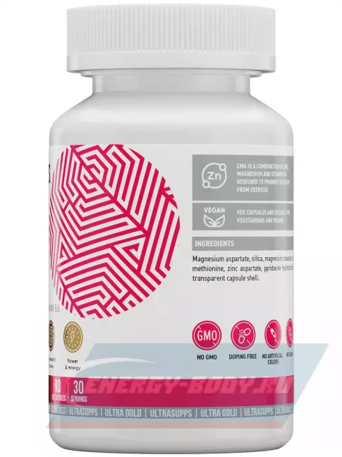 UltraSupps Ultra Gold ZMA 90 капсул