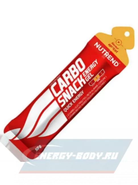 Энергетический гель NUTREND Carbosnack саше 3 шт x 50 г, Абрикос