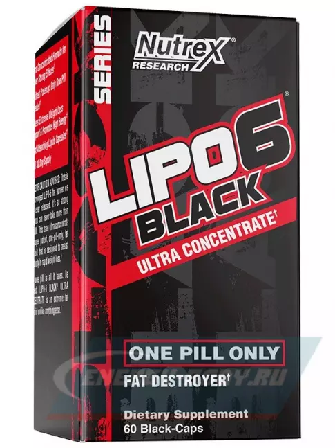  NUTREX Lipo-6 Black Ultra Concentrate (+Yohimbine) 60 капсул