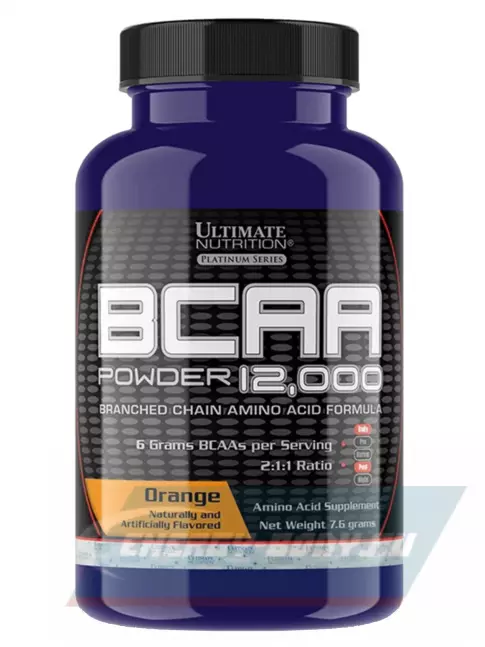 ВСАА Ultimate Nutrition BCAA 12000 Powder 7 г, Апельсин