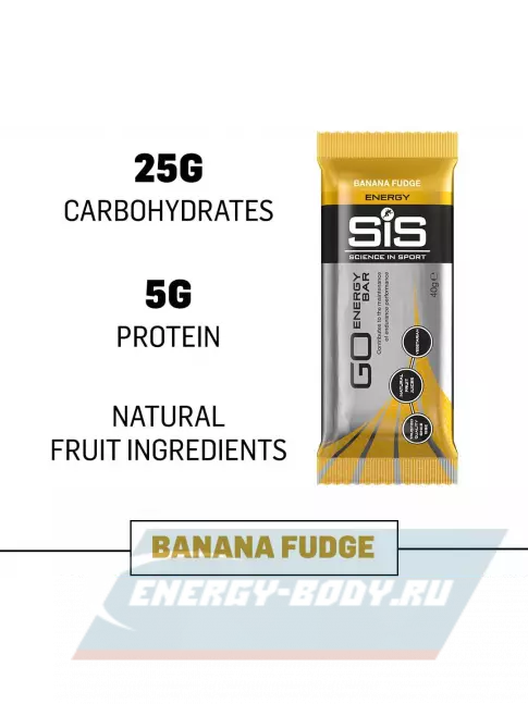 Батончик энергетический SCIENCE IN SPORT (SiS) GO Energy Mini Bar 30 x 40 г, Банан