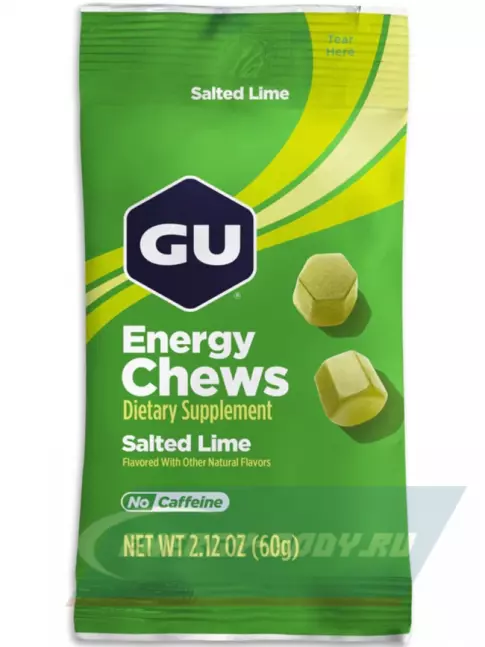 Восстановление GU ENERGY Мармеладки GU Energy Chews 3 x 60 г, Соленый лайм