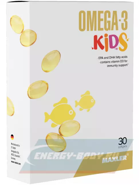  MAXLER Omega-3 Kids 30  гелевых капсул