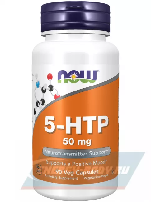  NOW FOODS 5-HTP 50 mg 90 веган капсул