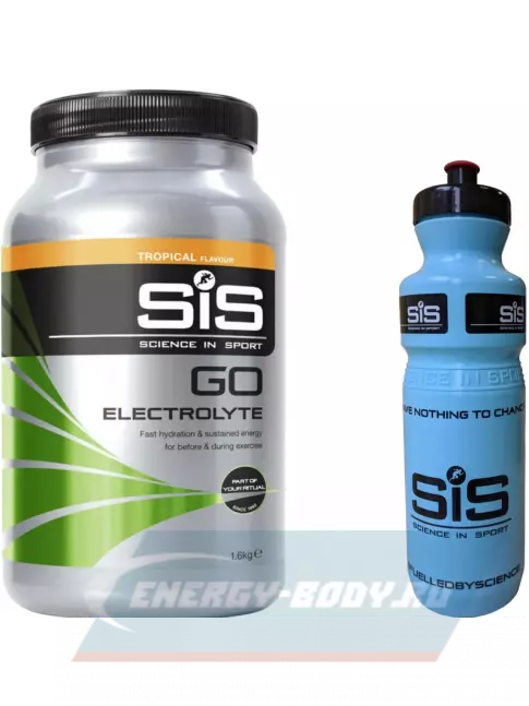  SCIENCE IN SPORT (SiS) GO Electrolyte + Бутылочка синяя Тропические фрукты №5