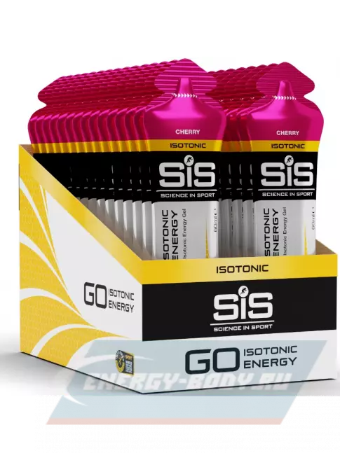 Энергетический гель SCIENCE IN SPORT (SiS) GO Isotonic Energy Gels 30 x 60 мл, Вишня