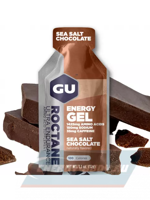 Энергетический гель GU ENERGY GU ROCTANE Energy Gel 35mg caffeine 5 x 32 г, Шоколад-Морская соль