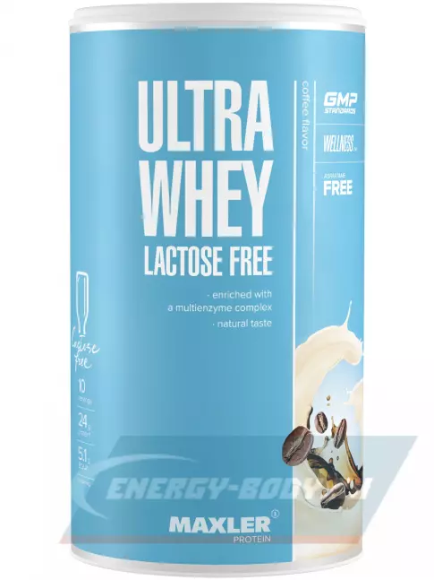  MAXLER Ultra Whey Lactose Free 300 г, Кофе