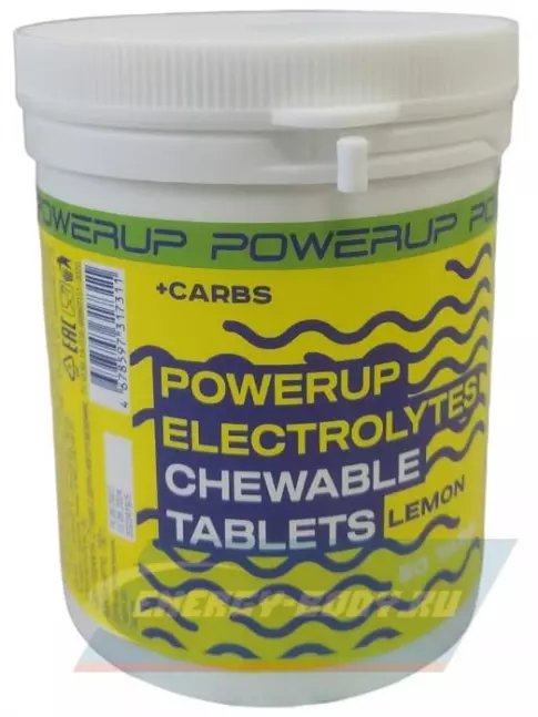  Powerup Electrolytes Chewable Tablets 50 таблеток + 3 таблетки, Микс