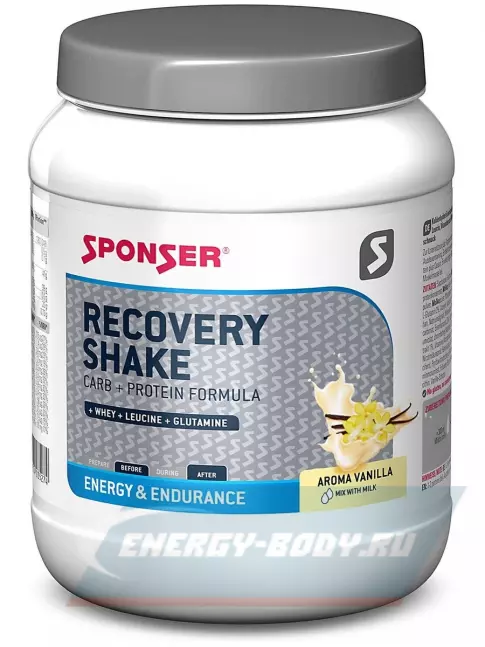 Предтерник SPONSER RECOVERY SHAKE 900 г, Ваниль