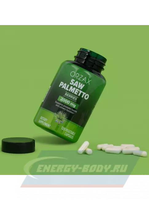 Orzax Saw Palmetto 2000 mg 120 таблеток  Orzax Saw Palmetto 2000 mg 120 таблеток