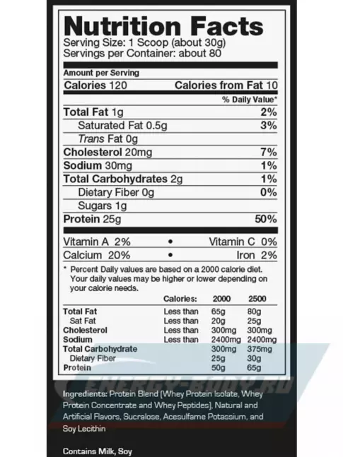  Ultimate Nutrition Prostar Whey 907 г, Ванильный крем