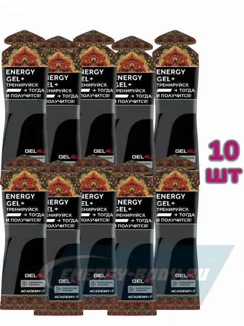 Энергетический гель GEL4U BCAA Гель Энергетический 10 x 60 г, Лесные ягоды