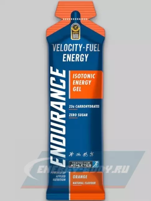 Энергетический гель APPLIED NUTRITION Endurance Velocity Fuel ENERGY Isotonic Gel 20 саше, Апельсин