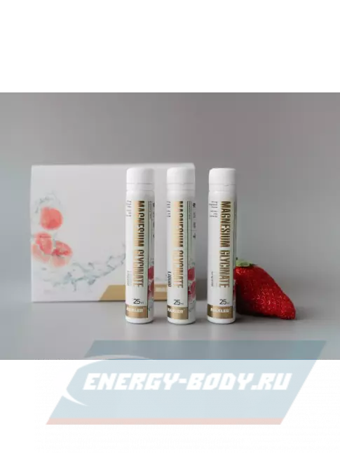  MAXLER Magnesium Glycinate Liquid 14 x 25 мл, Клубника