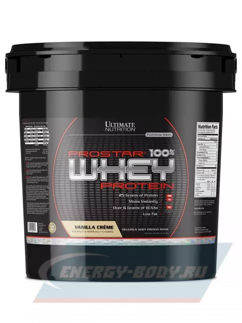  Ultimate Nutrition Prostar Whey 4540 г, Ванильный крем