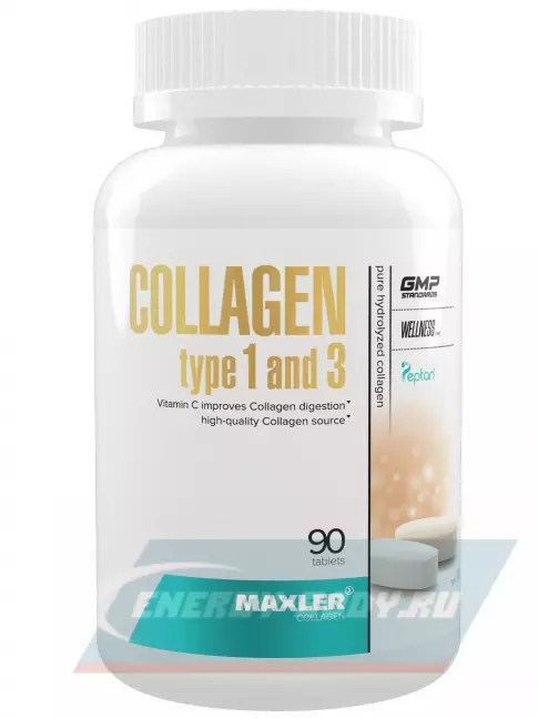 COLLAGEN MAXLER Collagen type 1 and 3 90 таблеток