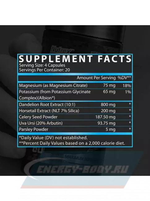  NUTREX Lipo-6 Black Diuretic 80 капсул