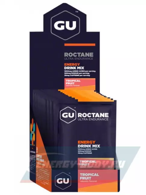  GU ENERGY GU ROCTANE ENERGY DRINK MIX 10 x 65 г, Тропические фрукты
