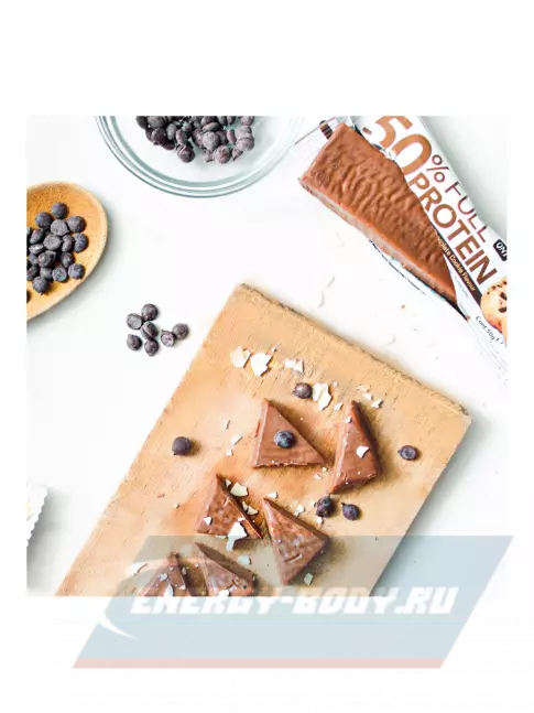 Батончик протеиновый QNT 50% FULL PROTEIN BAR 12 x 50 г, Клубника