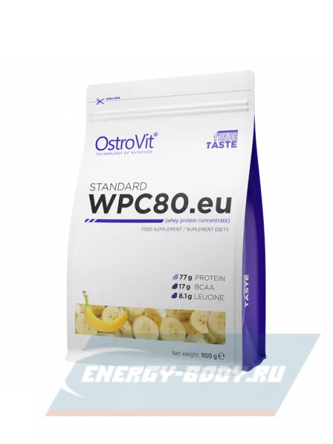  OstroVit WPC 80.eu 900 г, Банан