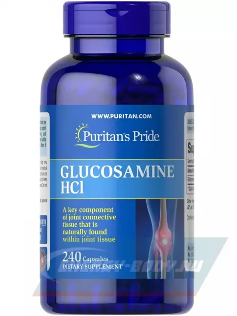 Суставы, связки Puritan's Pride Glucosamine HCl 240 капсул