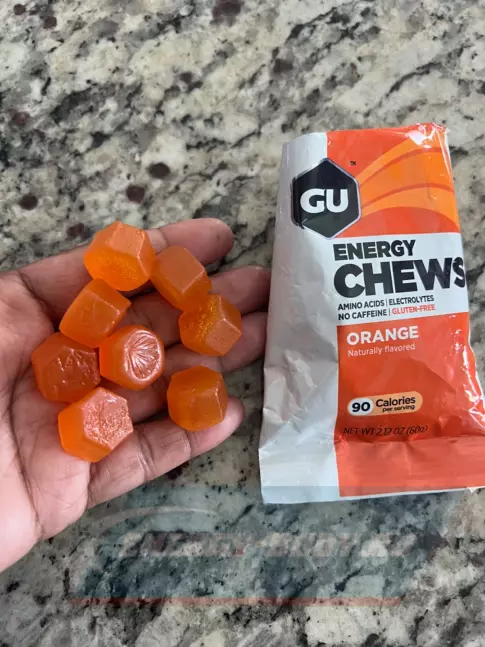 Восстановление GU Energy Labs Мармеладки Energy Chews no caffeine 6 x 60 г, Радужный фруктовый микс