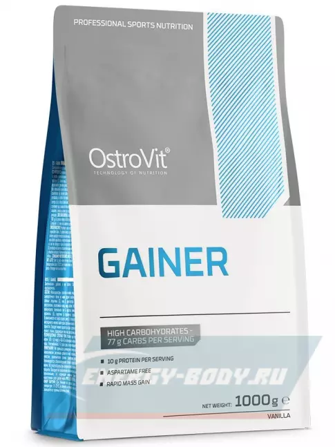 Гейнер OstroVit Gainer 1000 г, Ваниль