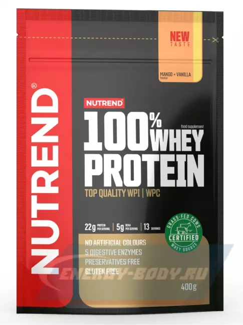 NUTREND 100% Whey Protein 400 г, Манго - Ваниль