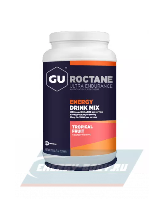  GU ENERGY GU ROCTANE ENERGY DRINK MIX 1560 г, Тропические фрукты