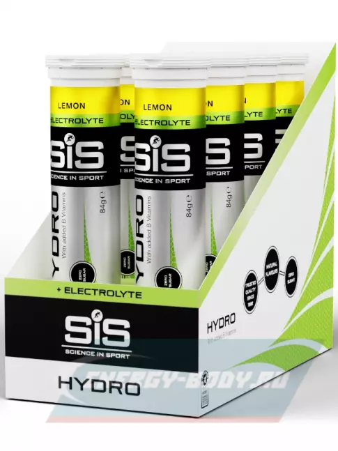  SCIENCE IN SPORT (SiS) GO Hydro Tablet 20s 8 x 20 таблеток, Лимон