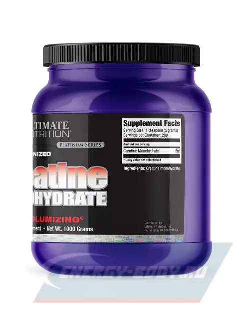  Ultimate Nutrition 100% Micronized Creatine Monohydrate 1000 г