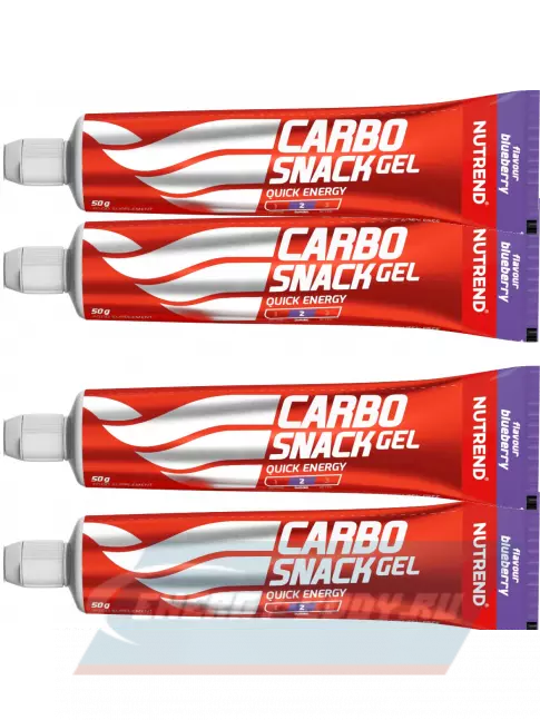 Энергетический гель NUTREND Carbosnack туба 4 шт x 50 г, Черника