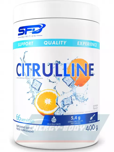  SFD Citrulline Powder 400 г, Апельсин