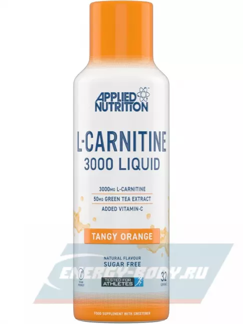 L-Карнитин APPLIED NUTRITION L-Carnitine 3000 Liquid 480 мл, Острый Апельсин