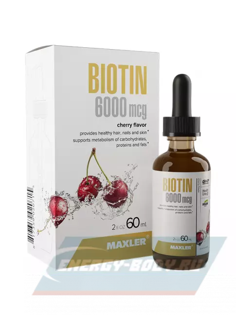  MAXLER BIOTIN 6000 60 мл, Вишня