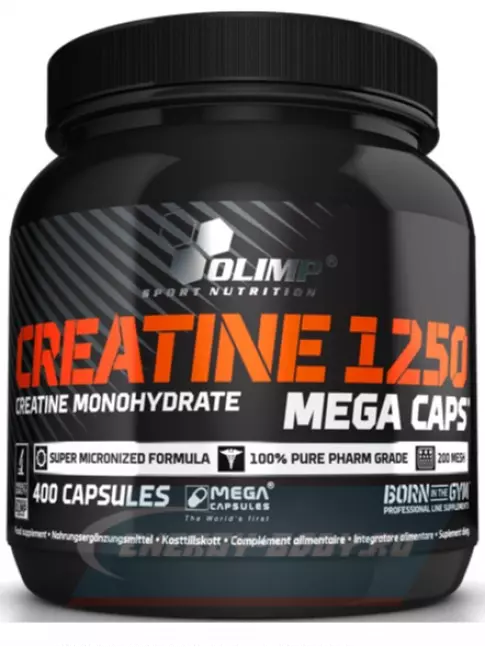  OLIMP CREATINE 1250 MEGA CAPS 400 капсул, Нейтральный