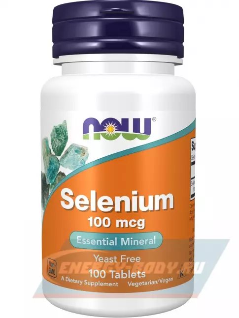 Минералы NOW FOODS Selenium 100 mcg - Селен 100 таблеток