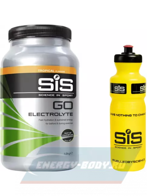  SCIENCE IN SPORT (SiS) GO Electrolyte + Бутылочка желтая Тропические фрукты №1