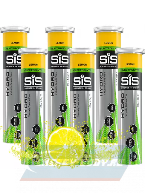  SCIENCE IN SPORT (SiS) GO Hydro Tablet 20s 6 x 20 таблеток, Лимон