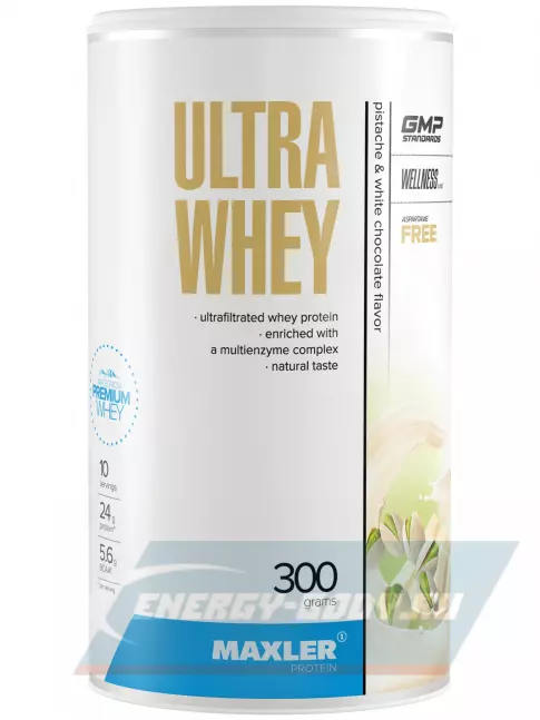  MAXLER Ultra Whey 300 г, Фисташка-белый шоколад