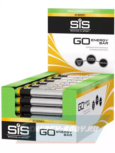 Батончик энергетический SCIENCE IN SPORT (SiS) GO Energy Mini Bar 30 x 40 г, Яблоко-Черная смородина