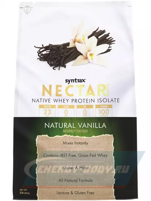  SYNTRAX Nectar Naturals 907 г, Ваниль