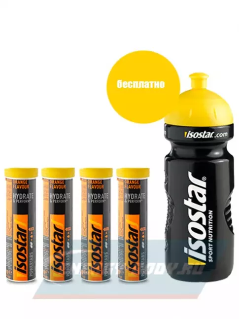 Isostar Powertabs 4 х 10 таблеток, апельсин Isostar Powertabs 4 х 10 таблеток, апельсин