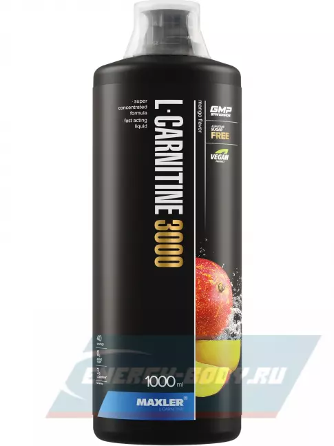 L-Карнитин MAXLER L-Carnitine 3000 mg 1000 мл, Манго
