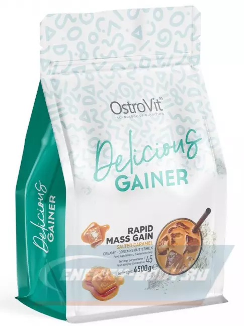 Гейнер OstroVit Delicious Gainer 4500 г, Соленая карамель