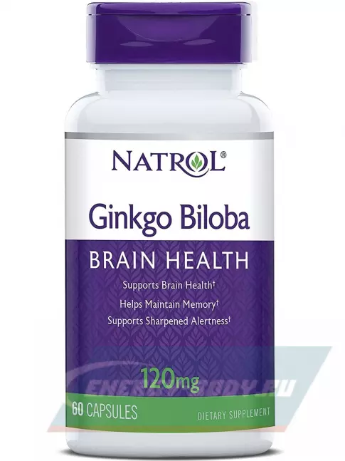  Natrol Ginkgo Biloba 120 мг 60 капсул